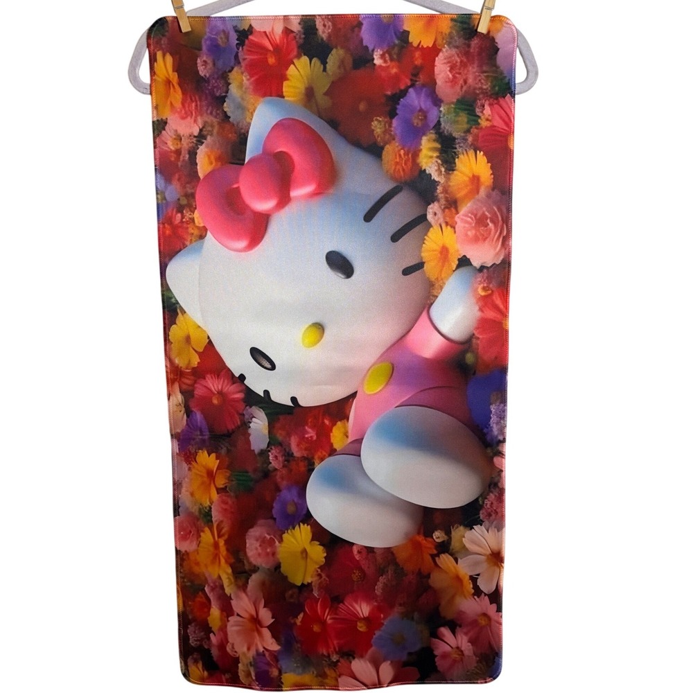 Hello‎ Kitty Floral Rubber Desk Mat 30.5x15.5